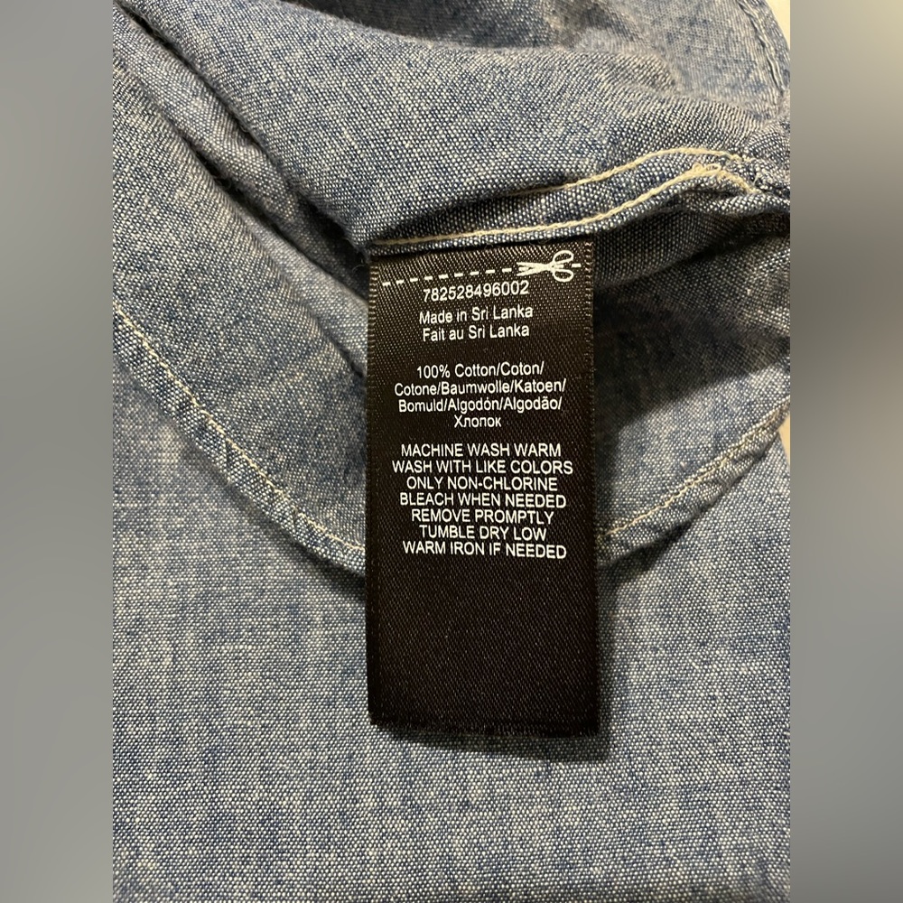 Ralph Lauren Double RL Blue Casual Button Down Shirt - Picture 6 of 6